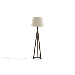 Foto van Kona verlichting vloerlamp 51x51x160cm stof beige, bruin.