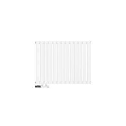 Foto van Paneelradiator enkellaags 600x780 mm wit met wandaansluitset ml-design