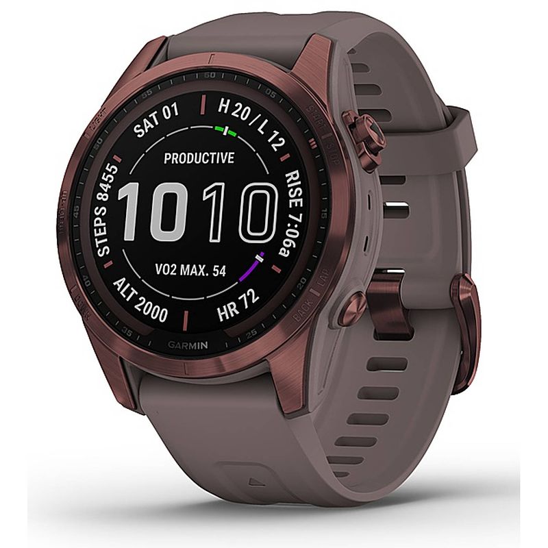 Foto van Garmin fenix 7s sapphire solar brons