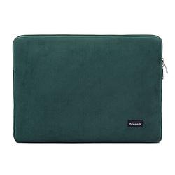 Foto van Bombata universele velvet laptophoes sleeve - 15.6 inch / 16 inch - groen