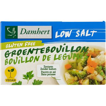 Foto van Damhert low salt groentebouillonblokjes glutenvrij