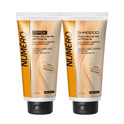 Foto van Herstructurerend set met havermoutmasker 300ml + shampoo 300ml