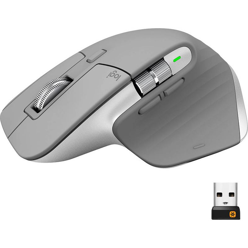 Foto van Logitech mx master 3 draadloze muis grijs