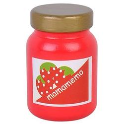 Foto van Mamamemo pot aardbeienjam hout 6 cm rood