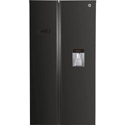 Foto van Hoover hhsbso 6174bwd - amerikaanse koelkast - waterdispenser - side by side - no frost - energieklasse e - zwart