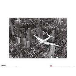 Foto van Kunstdruk time life dc-4 over manhattan 30x40cm