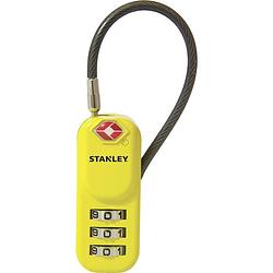 Foto van Stanley 81161 393 401 hangslot 20 mm tsa geel cijferslot