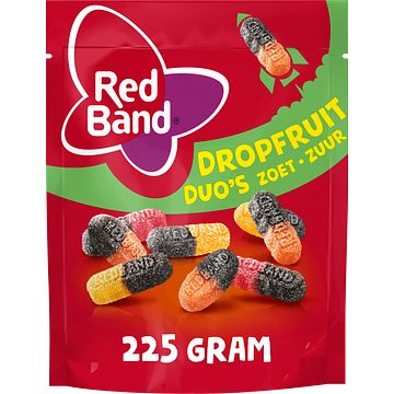 Foto van Red band magic dropfruit duo'ss zoet zuur snoep 225g bij jumbo