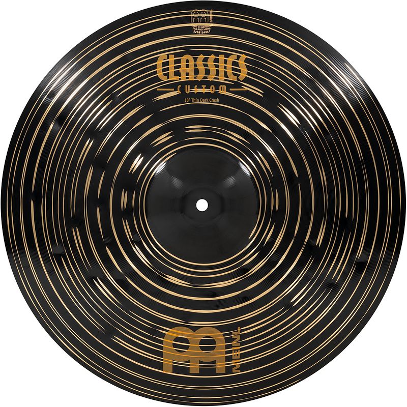 Foto van Meinl cc18tdac classics custom dark 18 inch thin crash