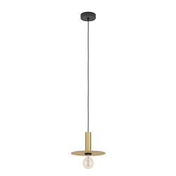 Foto van Eglo escandell hanglamp - e27 - 25.0 cm - zwart;goud