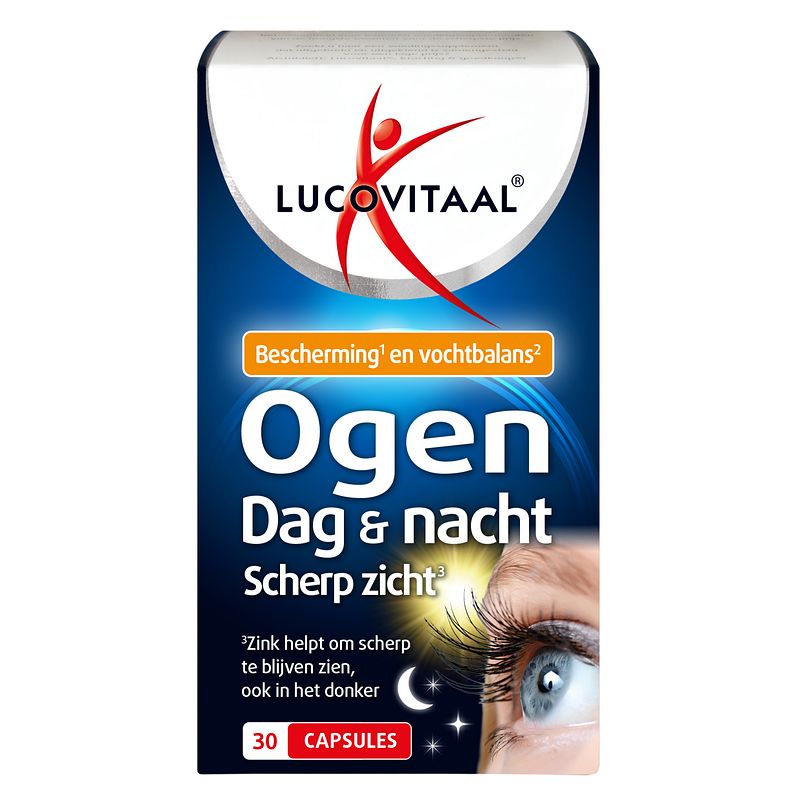 Foto van Lucovitaal ogen dag & nacht scherp zicht capsules