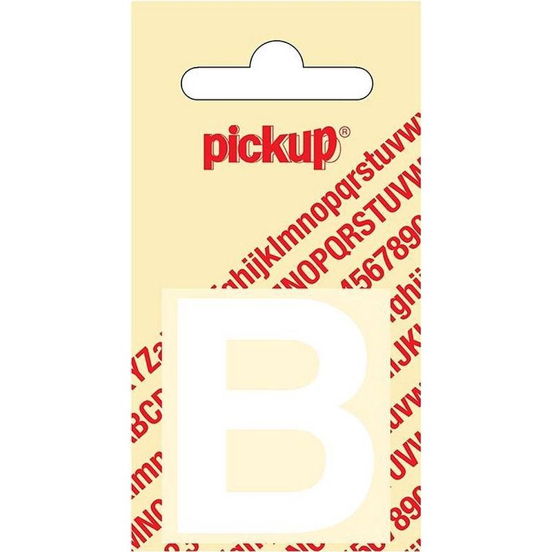 Foto van Plakletter helvetica 40 mm sticker witte letter b