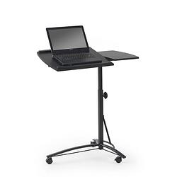 Foto van Gebor - laptoptafel - laptoptafel op wielen - laptop standaard - in hoogte verstelbaar - verrijdbare laptoptafel