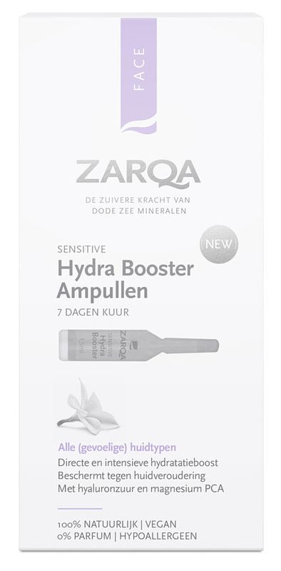 Foto van Zarqa face hydra booster ampullen sensitive