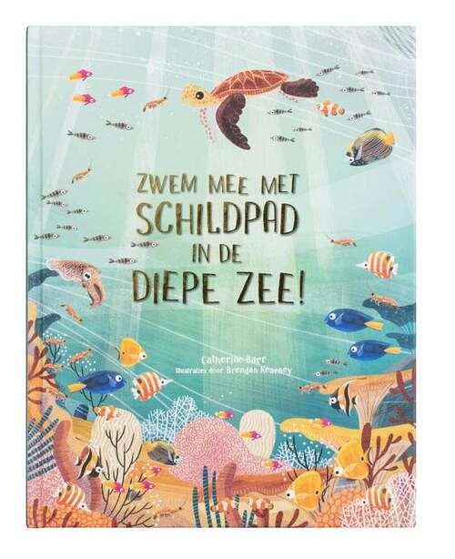 Foto van Zwem mee met schildpad in de diepe zee! - catherine barr - hardcover (9789492938527)