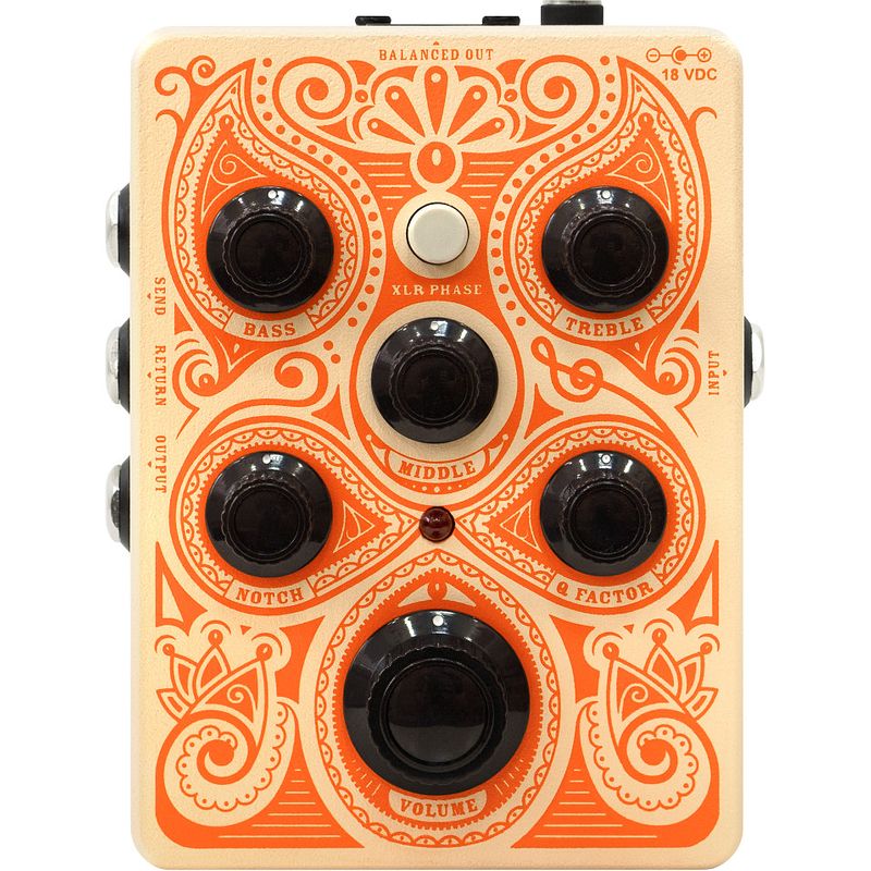 Foto van Orange acoustic pedal akoestische voorversterker