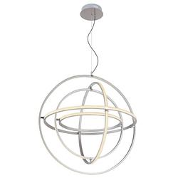 Foto van Moderne hanglamp kurus - l:58cm - led - metaal - grijs