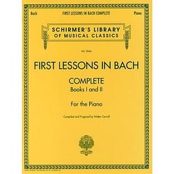 Foto van G. schirmer - first lessons in bach (complete)