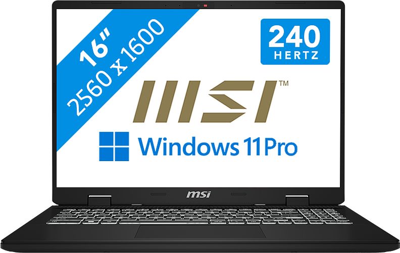 Foto van Msi creatorpro m16 hx c14vjg-481nl qwerty