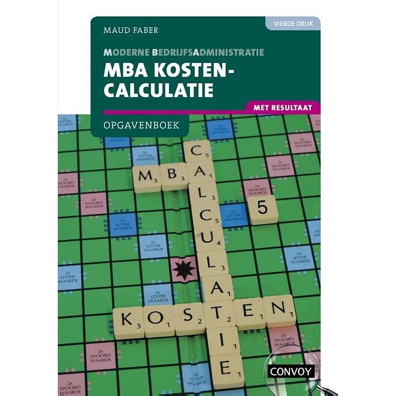 Foto van Mba kostencalculatie met resultaat opgavenboek