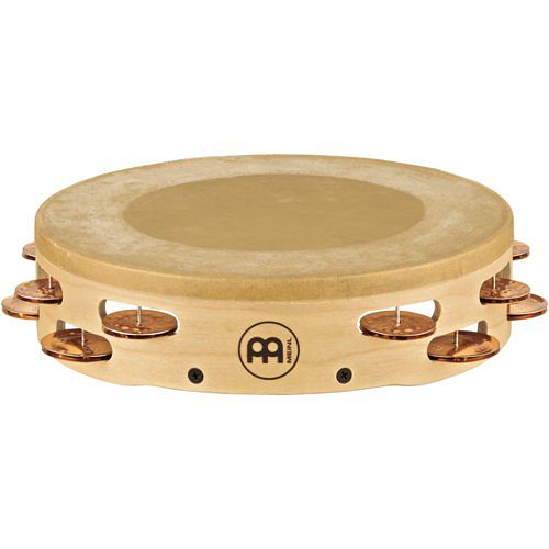 Foto van Meinl artisan edition headed tambourine cymbal bronze jingles