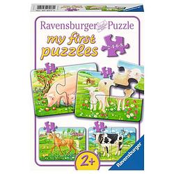 Foto van Ravensburger boerderijdieren - my first puzzels - 2+4+6+8 stukjes - kinderpuzzel