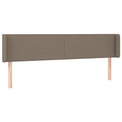 Foto van The living store hoofdeind classic - hoofdeind - 163 x 16 x 78/88 cm - taupe