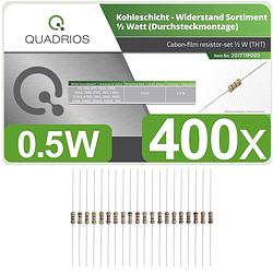 Foto van Quadrios 201711p003 koolfilmweerstand assortiment axiaal bedraad 0.5 w 5 % 400 stuk(s)