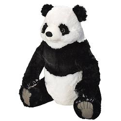 Foto van Wild republic knuffel panda junior 76 cm pluche zwart/wit