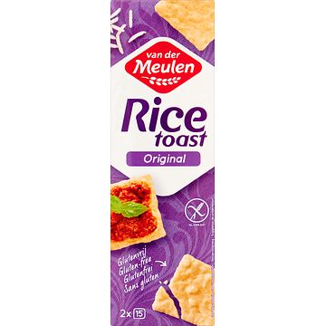 Foto van Van der meulen rice toast original 2 x 15 stuks 65g bij jumbo