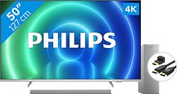 Foto van Philips 50pus7556 + soundbar + hdmi kabel