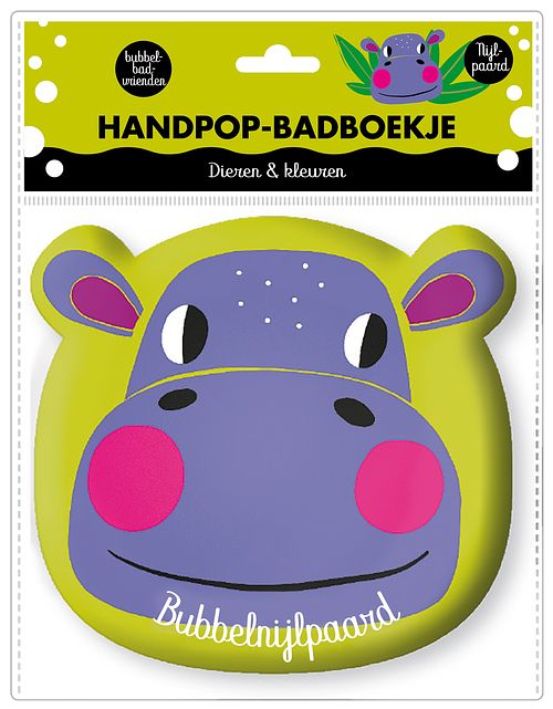 Foto van Handpop badboekje - nijlpaard - imagebooks factory - paperback (9789464084818)