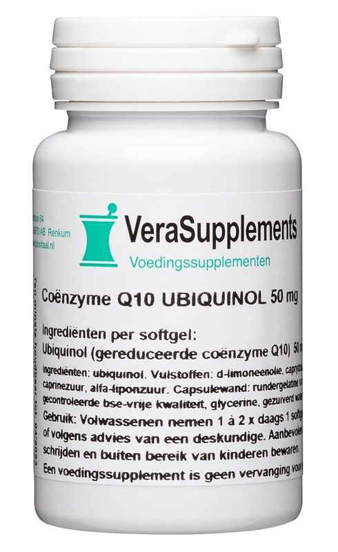 Foto van Verasupplements coënzyme q10 50mg capsules