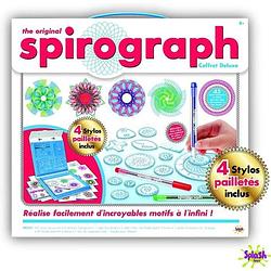 Foto van Splash speelgoed - spirograph deluxe kit + neon pen en glitterpalet