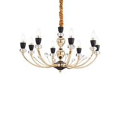 Foto van Moderne gouden hanglamp - ideal lux vanity - metaal - e14 - 71 x 71 x 78 cm