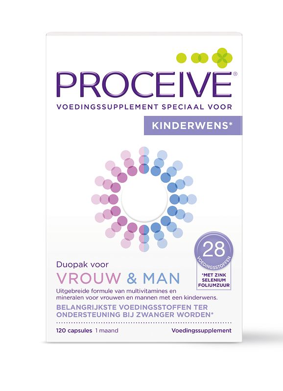 Foto van Proceive kinderwens duopak vrouw & man capsules