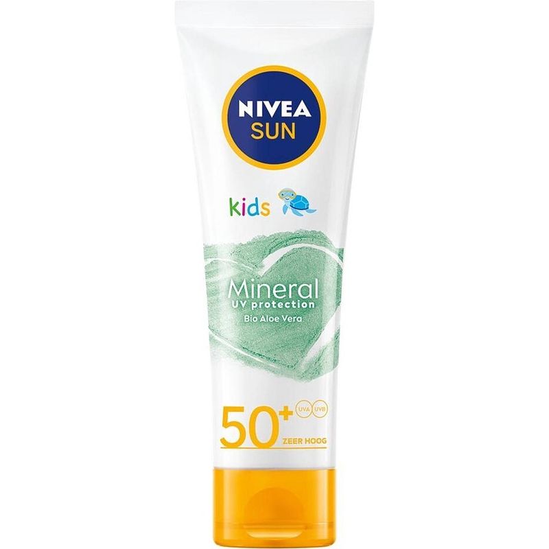 Foto van Nivea sun kids - mineral uv protection - zonnebrand voor gezicht - spf50+