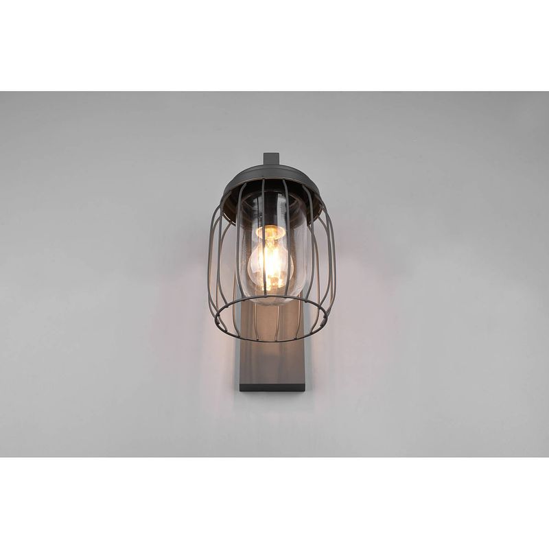 Foto van Moderne wandlamp tuela - metaal - grijs