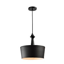 Foto van Quvio hanglamp rond zwart - quv5108l-black