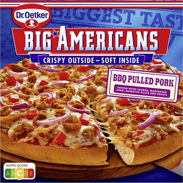 Foto van Dr. oetker big americans pizza bbq pulled pork 420g bij jumbo