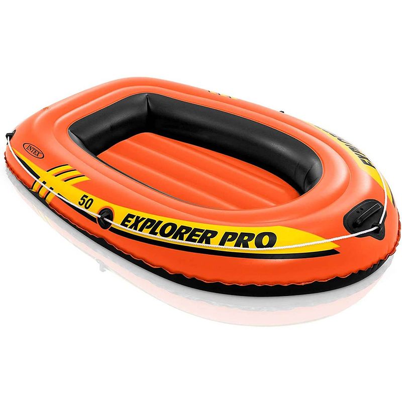 Foto van Intex opblaasboot explorer pro 50 rood 137 x 85 x 23 cm