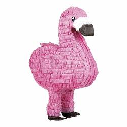 Foto van Pinata flamingo - roze - 63 x 39 cm - pinatas