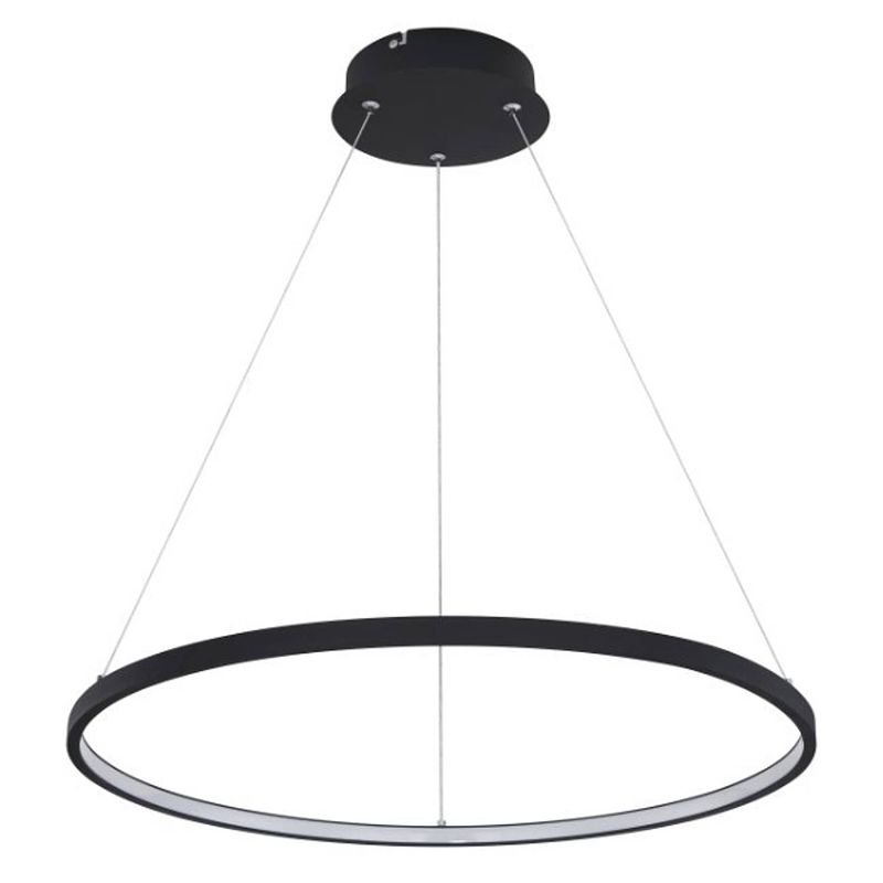 Foto van Industriële hanglamp ralph - l:60cm - led - metaal - zwart