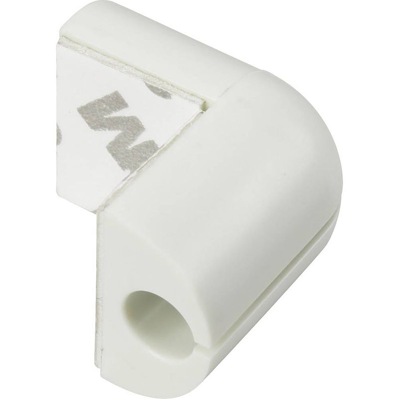 Foto van Tru components kabelclip 1226941 bundel-ø (bereik) 9 mm (max) voor hoekmontage wit 1 stuk(s)