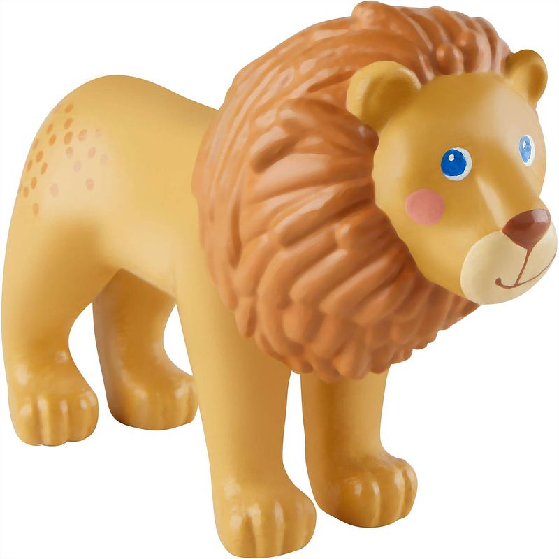 Foto van Little friends poppenhuispop leeuw junior pvc 11 cm bruin