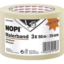 Foto van Tesa 04790-00000-01 afplakband beige (l x b) 50 m x 25 mm 3 stuk(s)