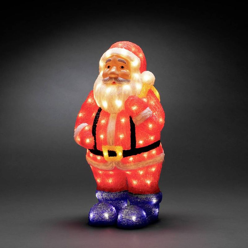 Foto van Konstsmide 6247-103 acryl figuur energielabel: g (a - g) kerstman warmwit led rood