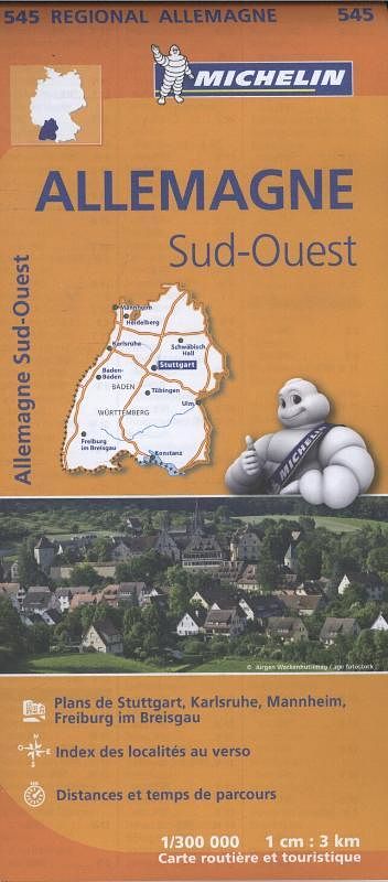 Foto van 545 allemagne sud-ouest - zuidwest-duitsland - paperback (9782067183643)