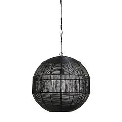 Foto van Light & living - hanglamp pilka - 55x55x56 - zwart