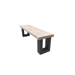 Foto van Wood4you - tuinbank new england douglas - 180lx40hx38d cm antraciet